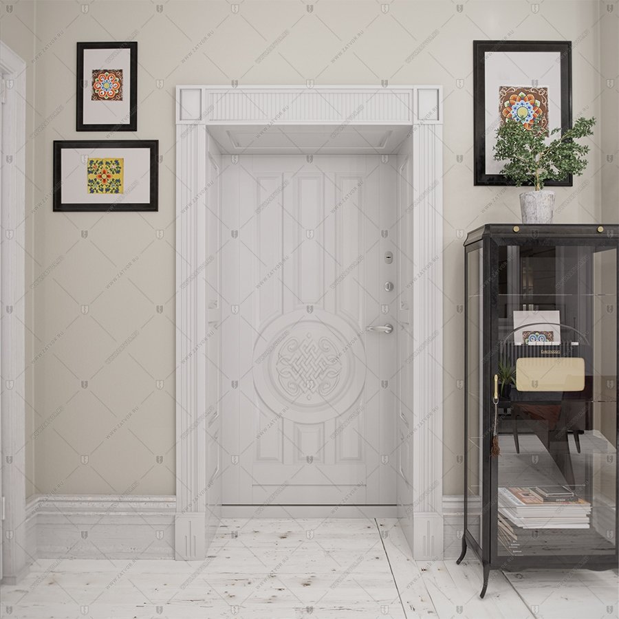 Панель из массива дуба крашеная по RAL