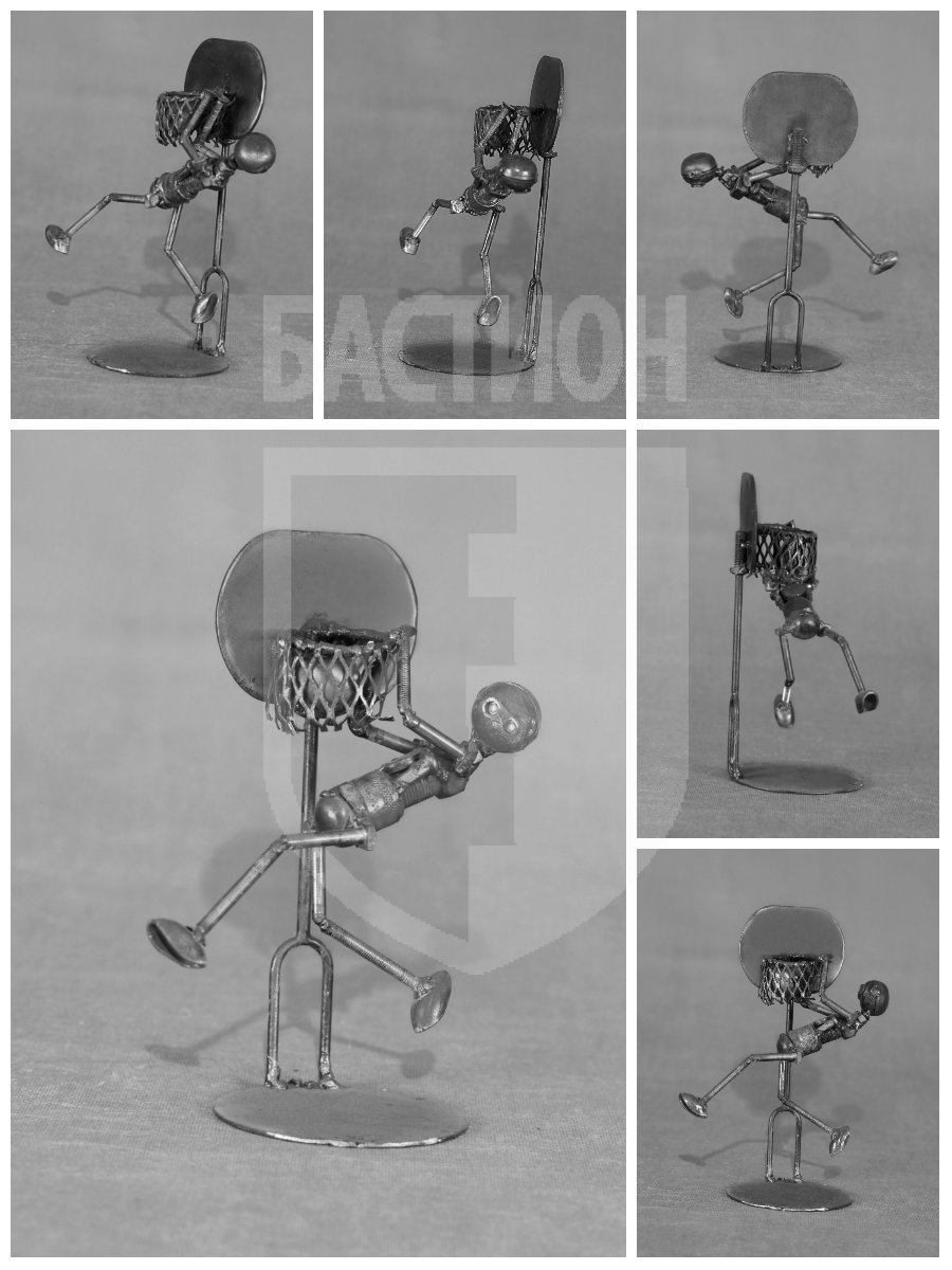 Металлическая декоративная фигурка "Баскетболисты"_0