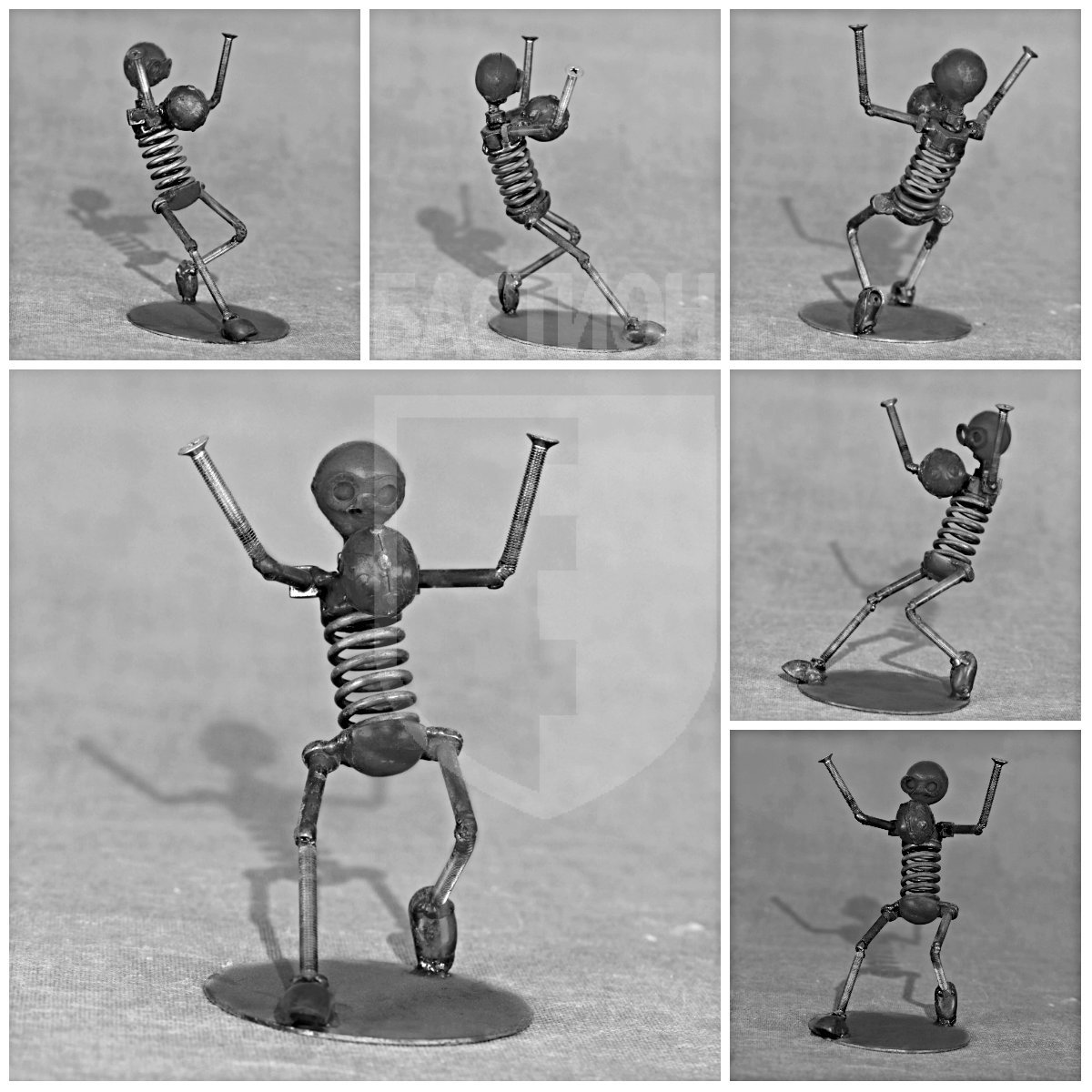 Металлическая декоративная фигурка "Футболист пасует"_0