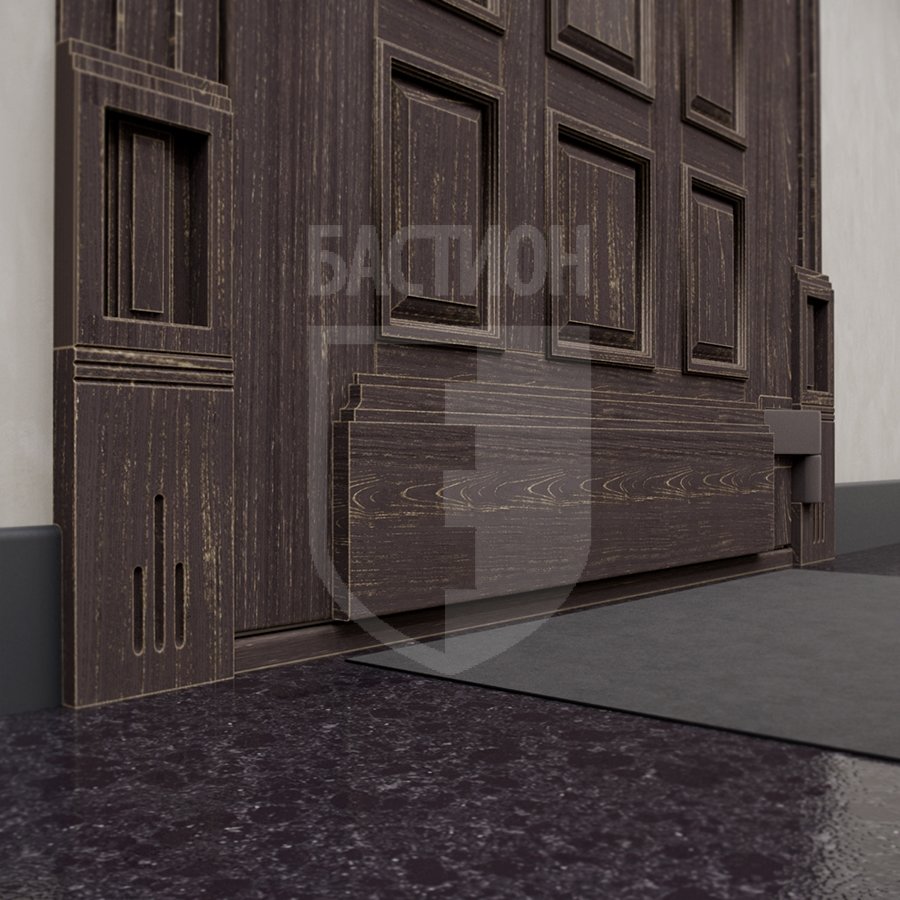 Отбойная декоративная доска внизу панели или наличник (маскировка ключевина) 