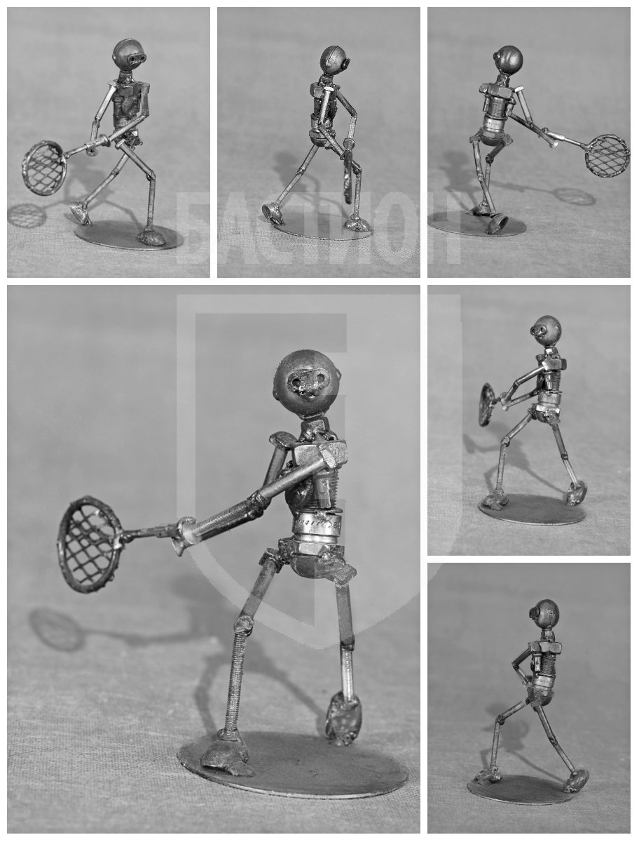 Металлическая декоративная фигурка "Теннисист"_0