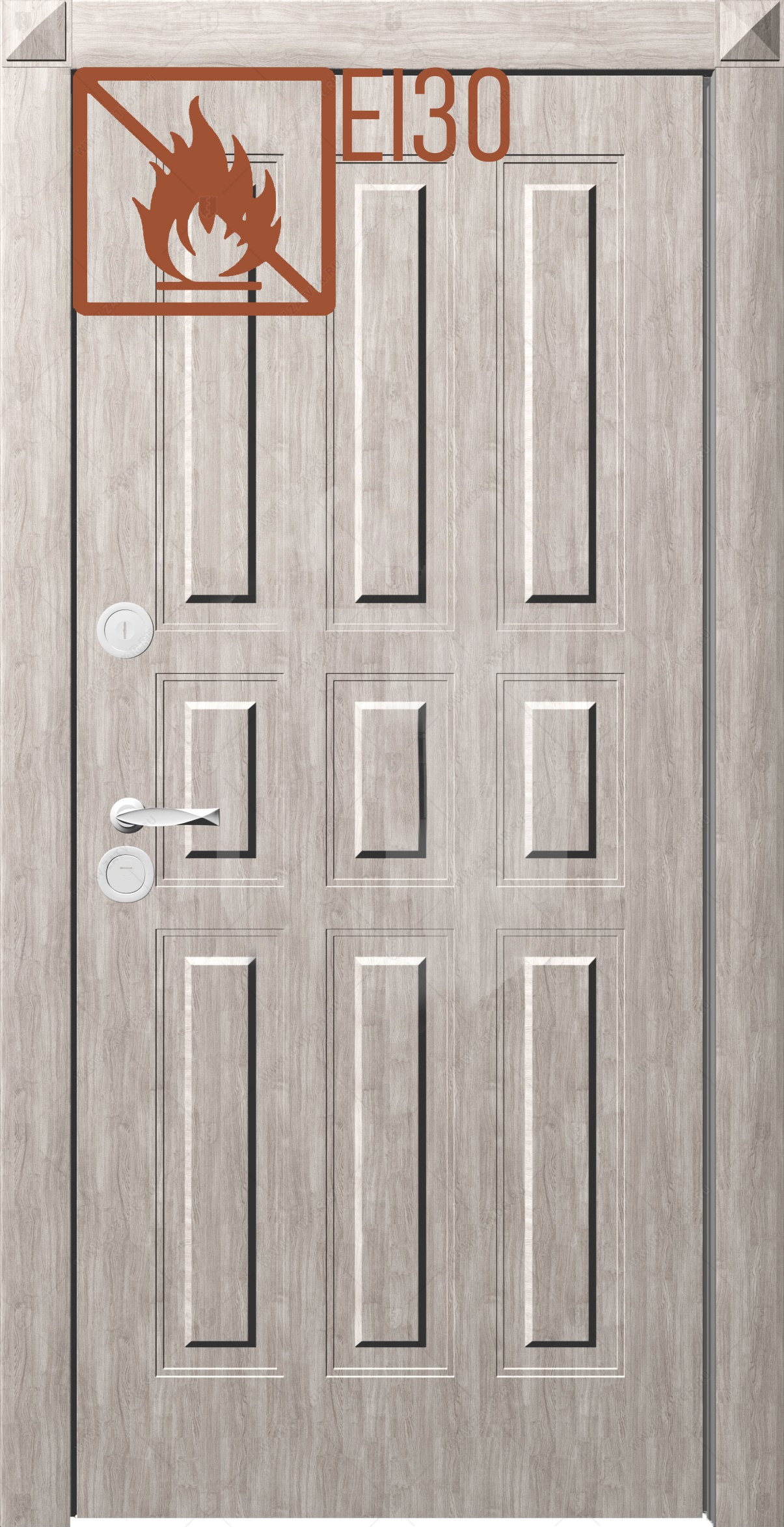 Противопожарное исполнение дверного блока EI30