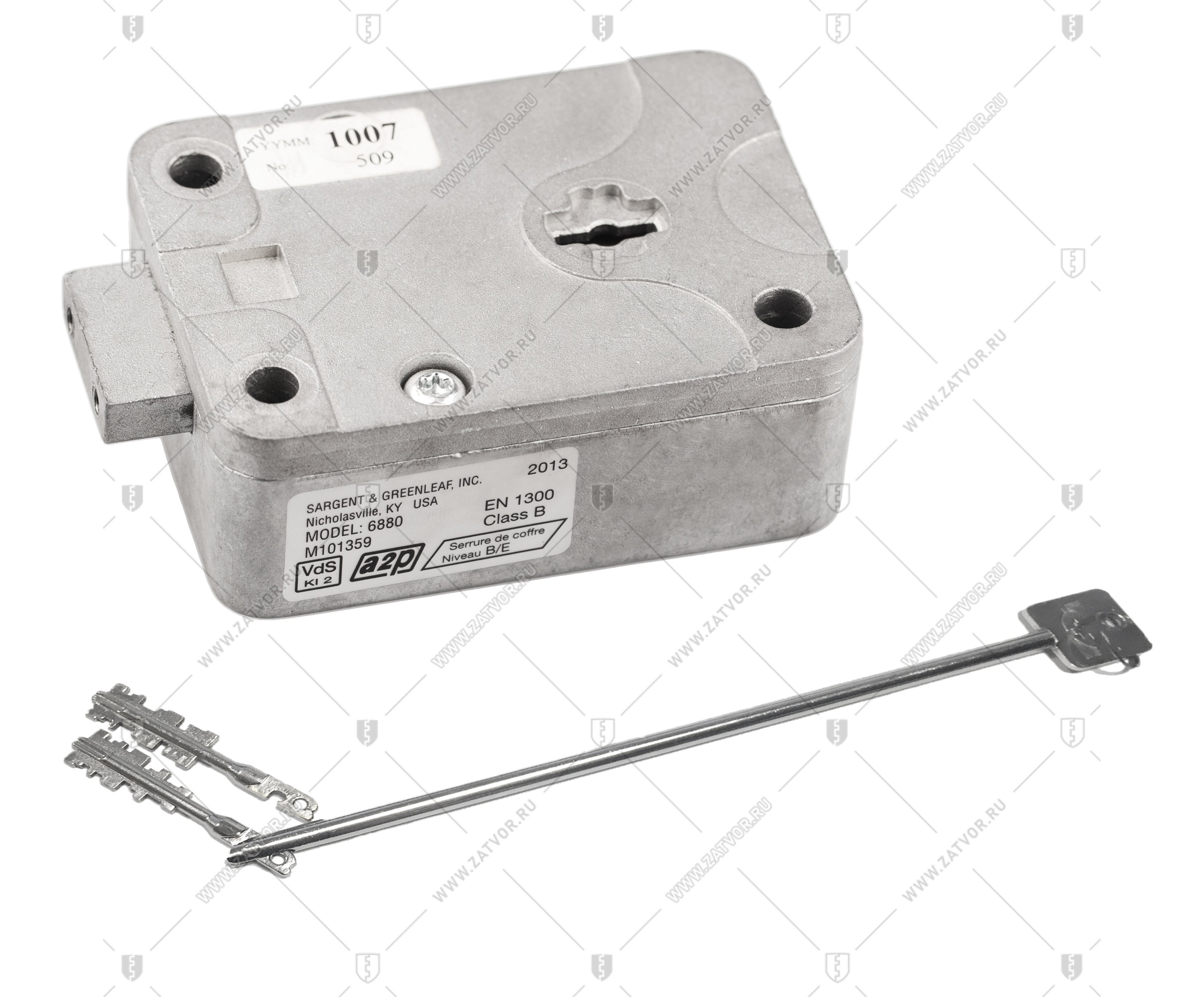 Сейфовый ключевой замок – блокиратор Sargent and Greenleaf (S&G) 6880 (2 кодовые части ключа, 1 удлинитель)
