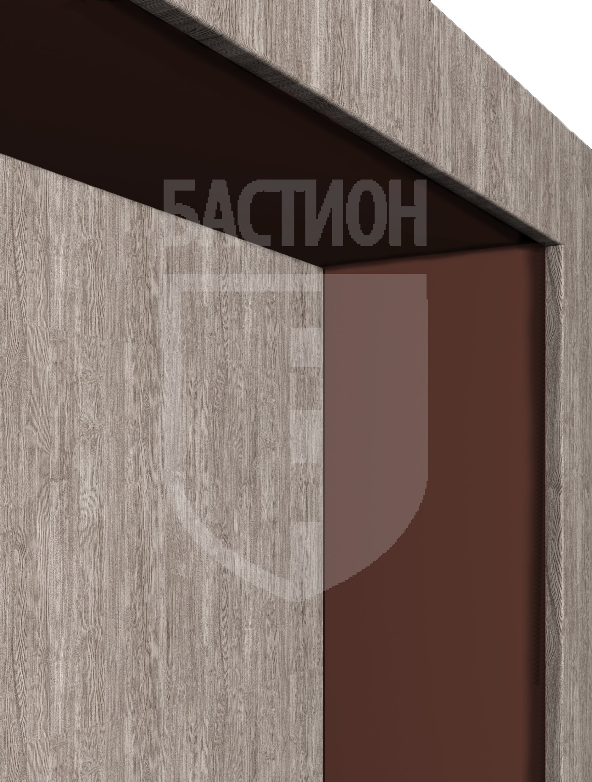 Облицовка откосов рамы из МДФ (ламинированного или крашеного) или стали (с окраской эмалью)