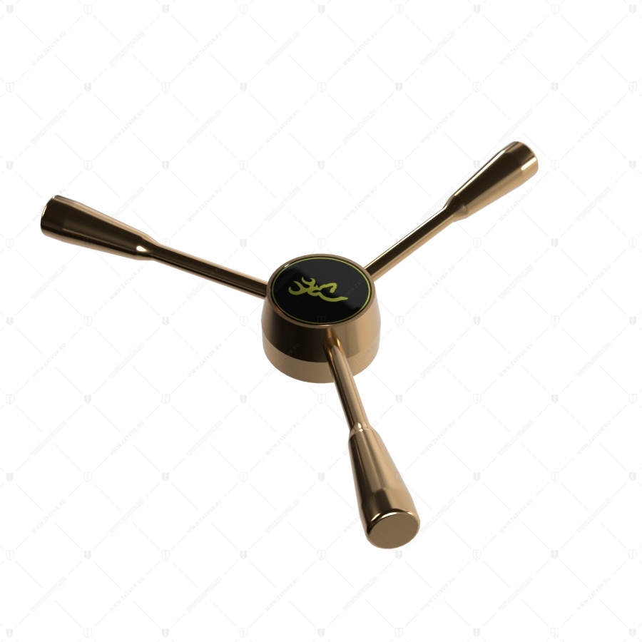Поворотный точеный трёхлепестковый штурвал 3л-275