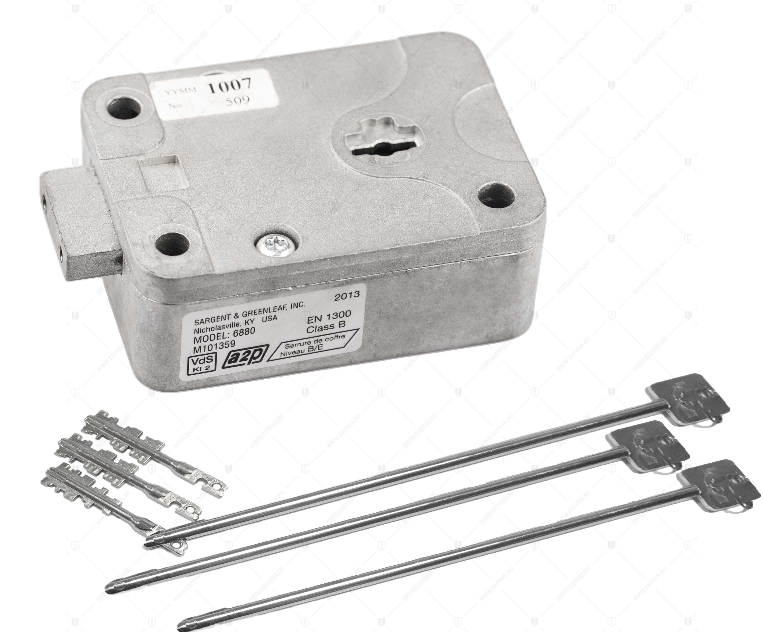 Сейфовый ключевой замок – блокиратор Sargent and Greenleaf (S&G) 6880 (3 кодовые части ключа, 3 удлинителя)
