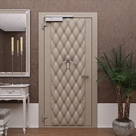 Потайная дверь "Рет" БАСТИОН-3, облицованная кирпичом _1