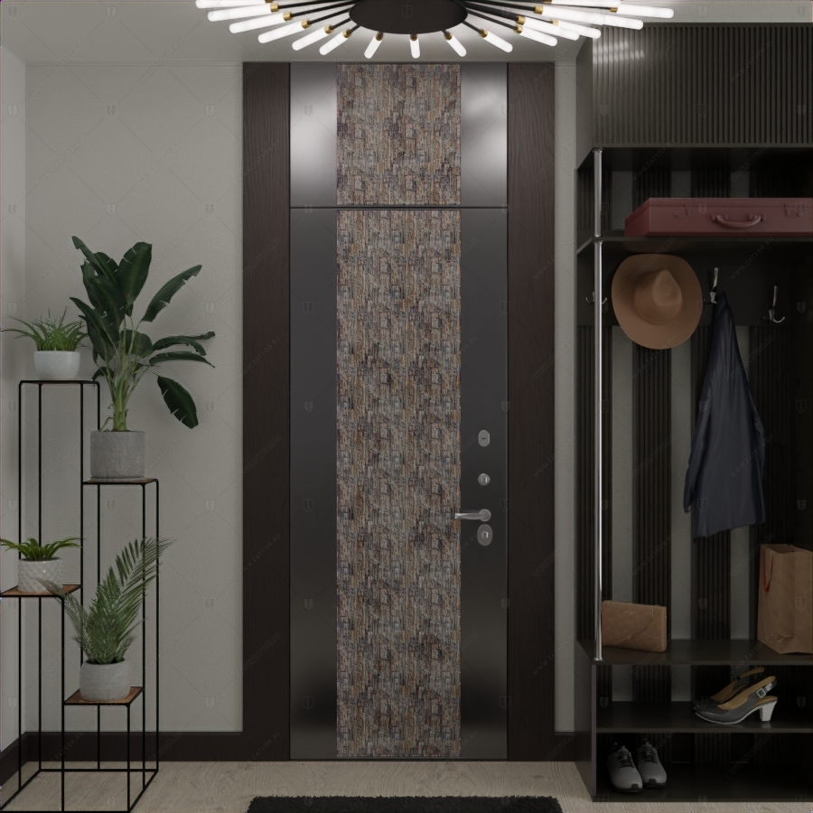 Пожаростойкая внутренняя входная дверь "Рек" БАСТИОН-3 BR4 EIS60_1