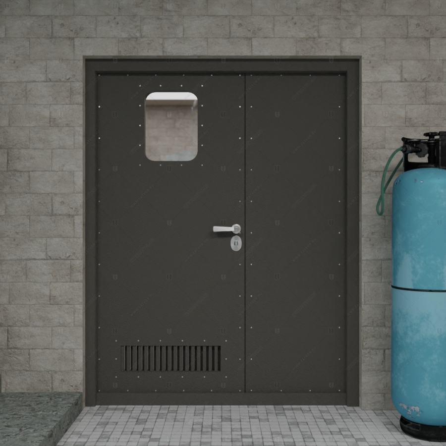 Двустворчатая входная дверь "Гиперион" БАСТИОН-1_1