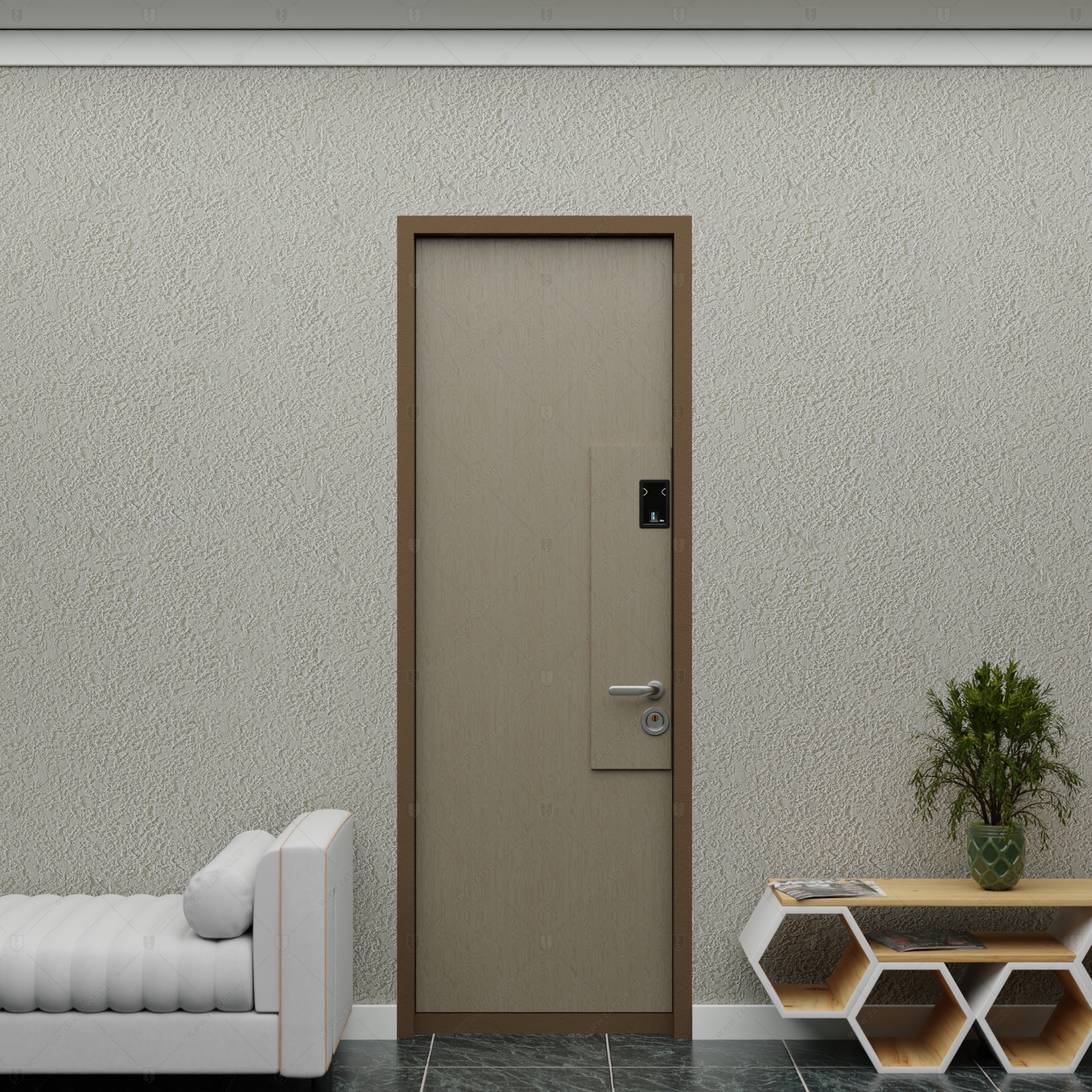 Взломостойкая входная дверь "Евримедонт" БАСТИОН-1 без облицовки_1