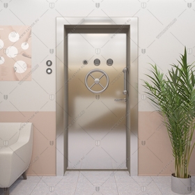 Взломостойкая внутренняя бронированная сейфовая дверь БАСТИОН-3 BR4 "Абес"_0