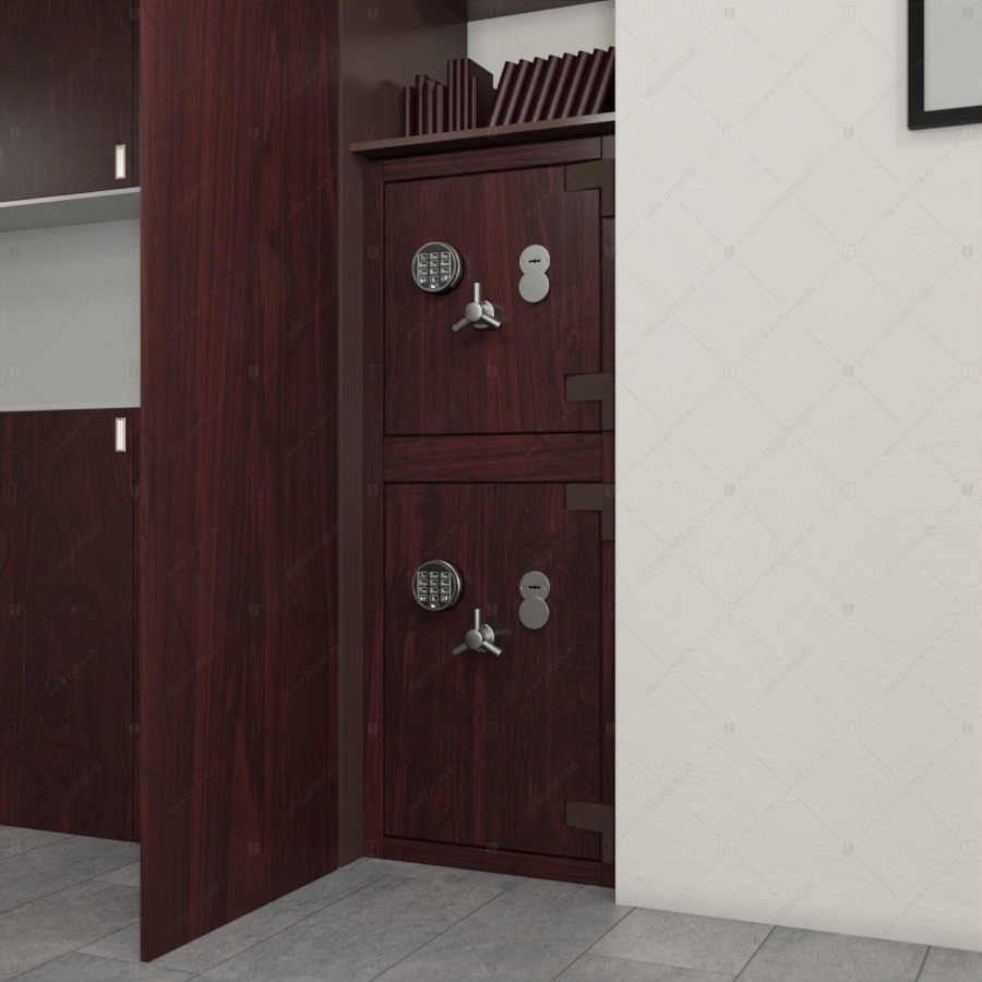 Комплект из двух сейфов: Пожаростойкий взломостойкий сейф БАСТИОН-5 "Диес" и пожаростойкий взломостойкий сейф БАСТИОН-1 "Веспер"_0