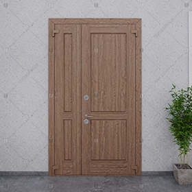 Двустворчатая входная дверь"Мусика" БАСТИОН-1 _0