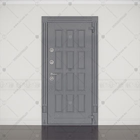 Входная взломостойкая дверь "Эмфрит" БАСТИОН-3 с лакировкой Люкс