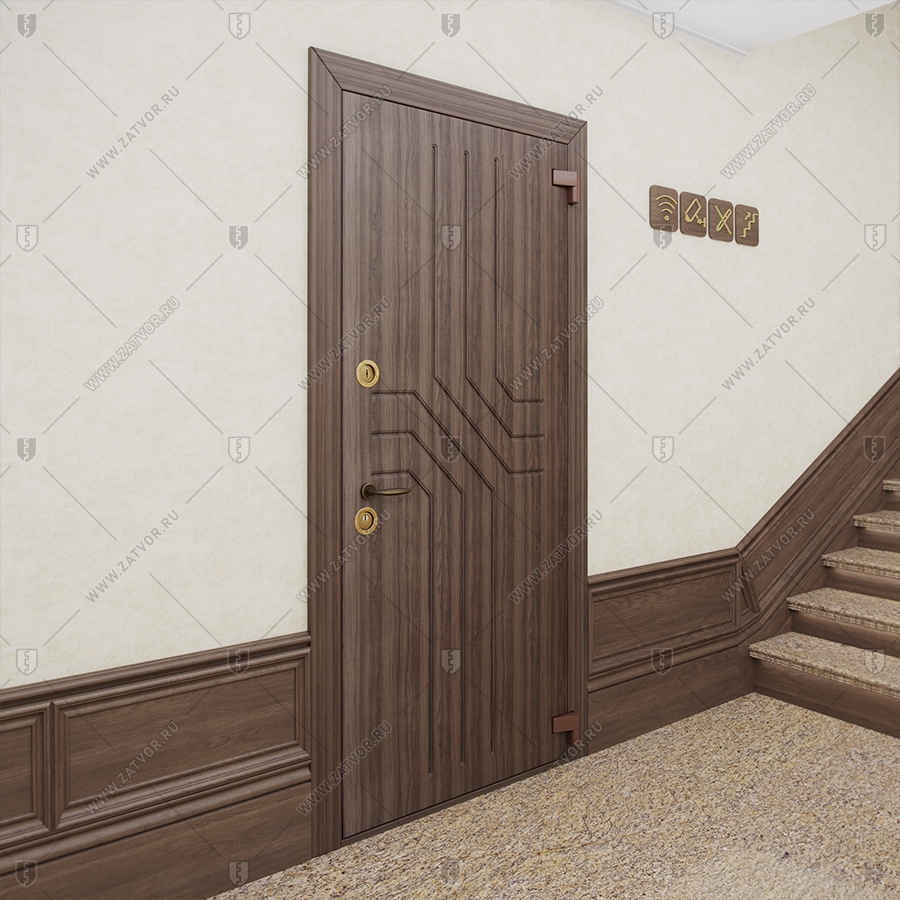 Взломостойкая входная дверь "Гимнастика" БАСТИОН-1